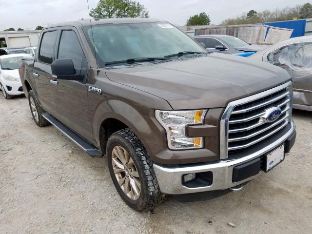 1FTEW1EF2FFA27701 - 2015 FORD F-150 BROWN photo 1