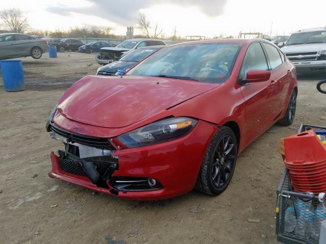 1C3CDFFA4GD821503 - 2016 DODGE DART SXT S RED photo 2