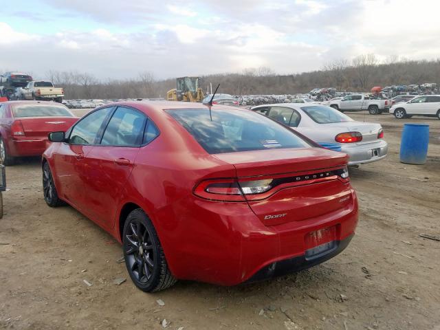 1C3CDFFA4GD821503 - 2016 DODGE DART SXT S RED photo 3