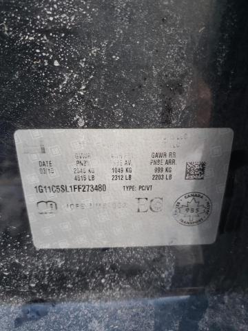 1G11C5SL1FF273480 - 2015 CHEVROLET MALIBU 1LT 黑色 照片 10