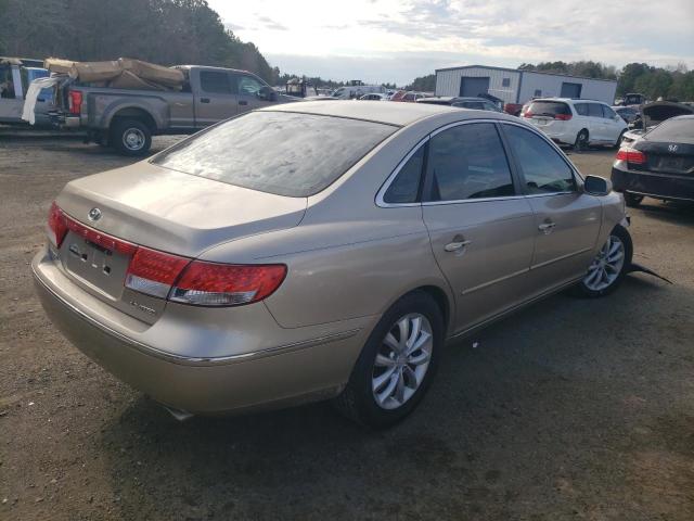 KMHFC46F96A114808 - 2006 HYUNDAI AZERA SE TAN photo 3