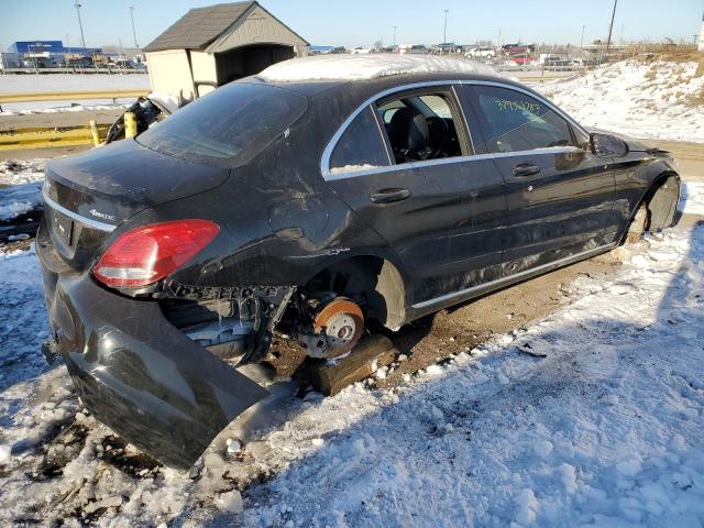 55SWF4KB8GU161477 - 2016 MERCEDES-BENZ C 300 4MAT BLACK photo 3