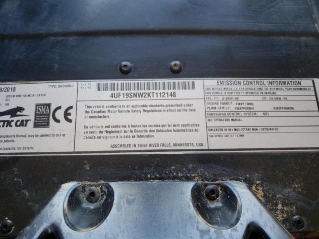 4UF19SNW2KT112148 - 2019 ARCTIC CAT WLDCAT BLACK photo 10