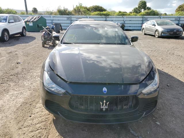 ZAM57RTAXE1092547 - 2014 MASERATI GHIBLI S BLACK photo 5