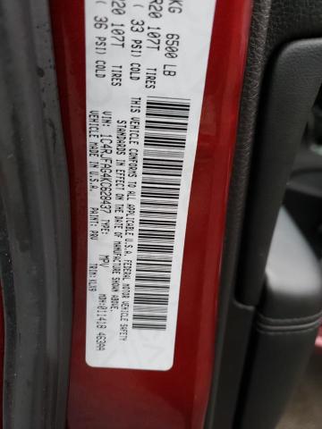 1C4RJFAG4KC628437 - 2019 JEEP GRAND CHER Kırmızı fotoğraf 12