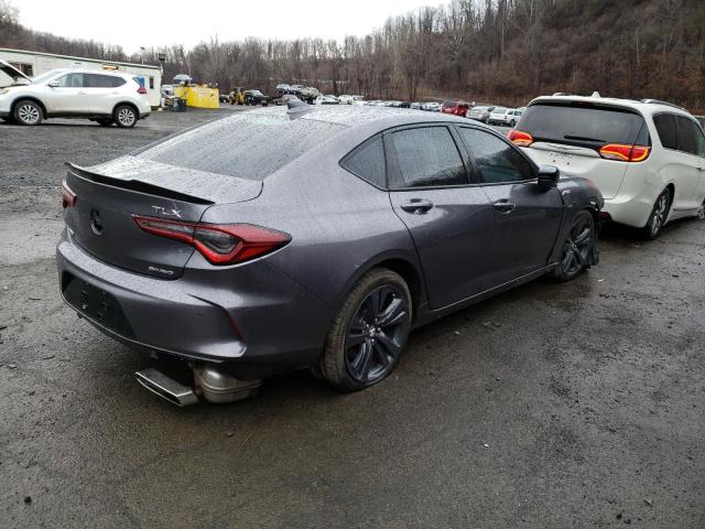 19UUB6F50MA007002 - 2021 ACURA TLX TECH A GRAY photo 3