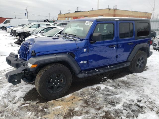 1C4HJXDG3KW629607 - 2019 JEEP WRANGLER U ლურჯი ფოტო 1