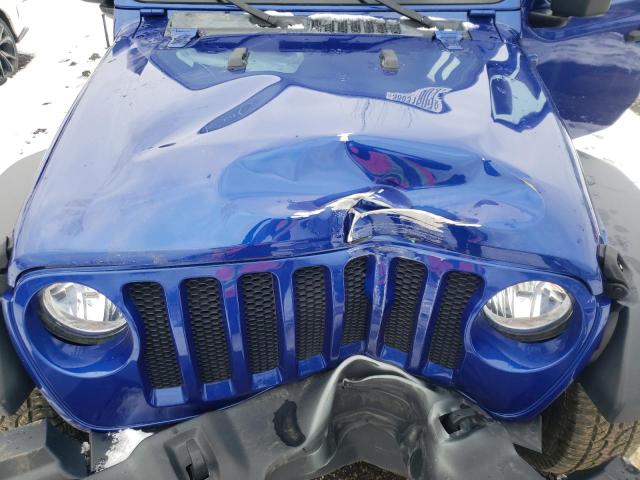 1C4HJXDG3KW629607 - 2019 JEEP WRANGLER U BLUE photo 11