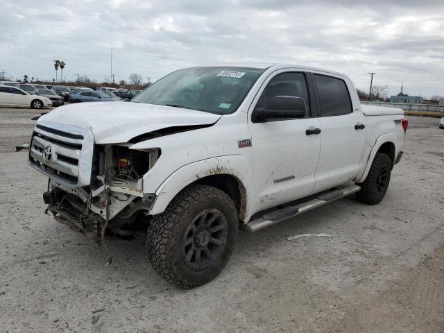 5TFEY5F16DX147058 - 2013 TOYOTA TUNDRA CRE WHITE photo 1