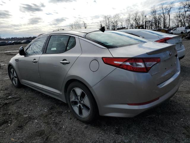 KNAGM4ADXD5049739 - 2013 KIA OPTIMA HYB SILVER photo 2