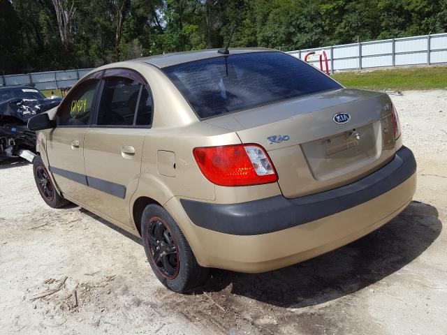 KNADE223696460972 - 2009 KIA RIO BASE GOLD photo 3