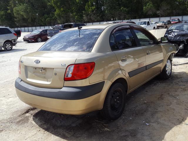 KNADE223696460972 - 2009 KIA RIO BASE GOLD photo 4