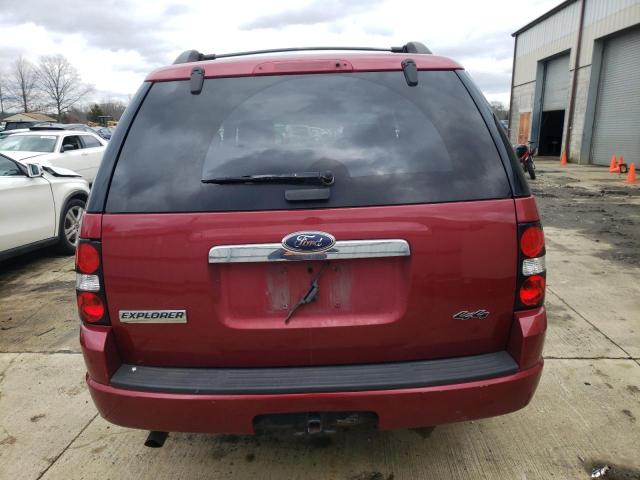 1FMEU73E38UA80338 - 2008 FORD EXPLORER X RED photo 6