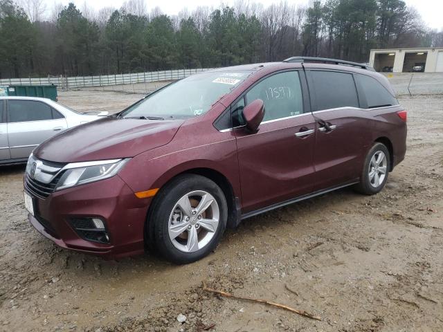 5FNRL6H72LB002082 - 2020 HONDA ODYSSEY EX BURGUNDY photo 1