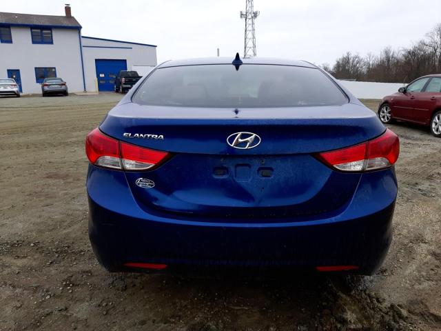 KMHDH4AE1DU658271 - 2013 HYUNDAI ELANTRA GL BLUE photo 6