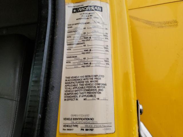 3ALACXFC4KDKE2225 - 2019 FREIGHTLINER M2 106 MED YELLOW photo 10