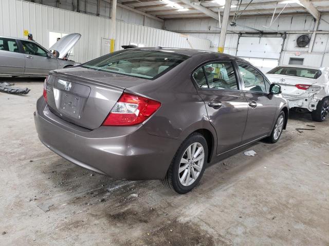 2HGFB2F9XCH526983 - 2012 HONDA CIVIC EXL Qəhvəyi foto 4