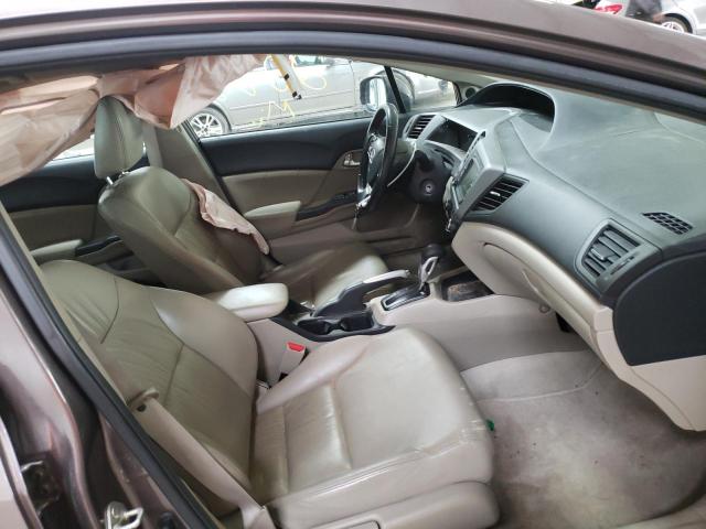 2HGFB2F9XCH526983 - 2012 HONDA CIVIC EXL Qəhvəyi foto 5