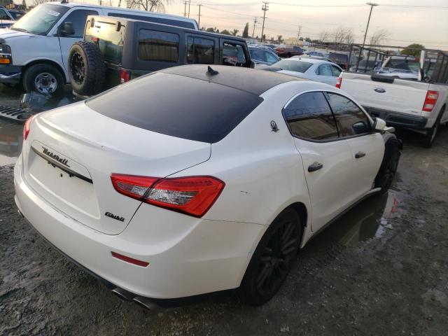 ZAM57XSA7F1140402 - 2015 MASERATI GHIBLI WHITE photo 3