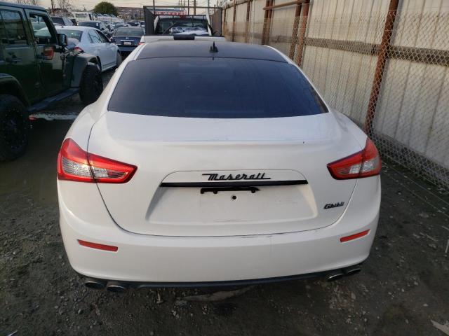 ZAM57XSA7F1140402 - 2015 MASERATI GHIBLI WHITE photo 6