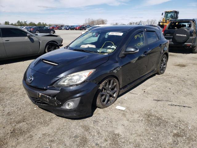 JM1BL1L46D1831300 - 2013 MAZDA SPEED 3 BLACK photo 2