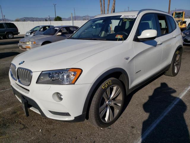 5UXWX7C59E0E75144 - 2014 BMW X3 XDRIVE3 WHITE photo 2