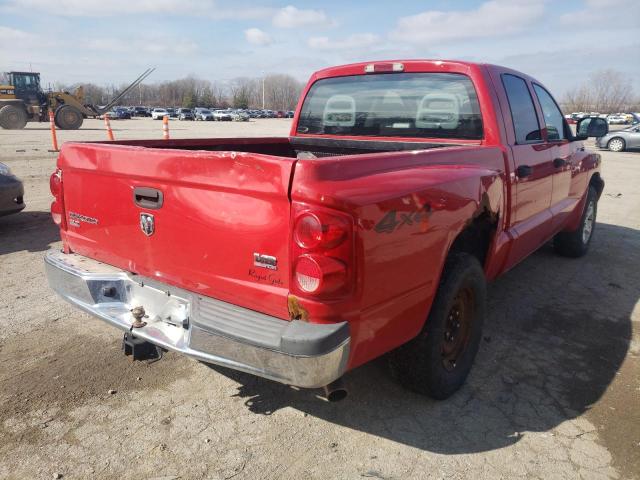 1D7HW48N56S593091 - 2006 DODGE DAKOTA QUA RED photo 4