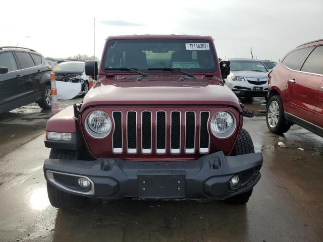 1C4HJXEN6MW718362 - 2021 JEEP WRANGLER U BURGUNDY photo 5