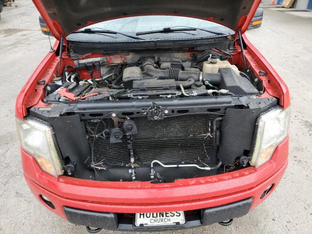 1FTFX1EV2AFC94645 - 2010 FORD F150 SUPER RED photo 11