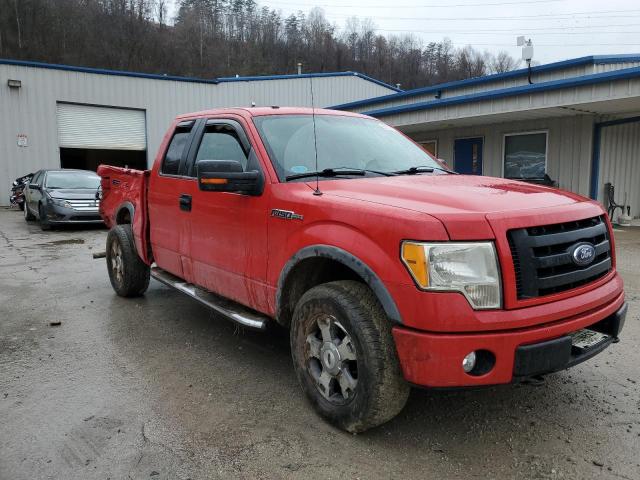 1FTFX1EV2AFC94645 - 2010 FORD F150 SUPER RED photo 4