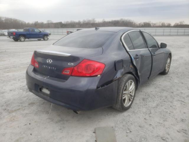 JN1DV6AP3BM601872 - 2011 INFINITI G25 BASE BLUE photo 4