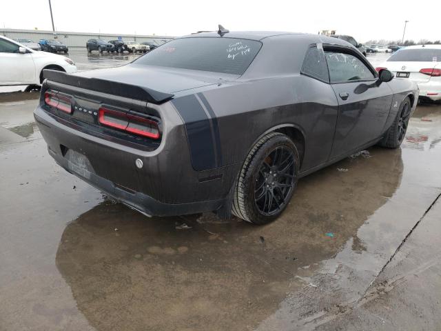 2C3CDZFJ3GH164682 - 2016 DODGE CHALLENGER GRAY photo 4