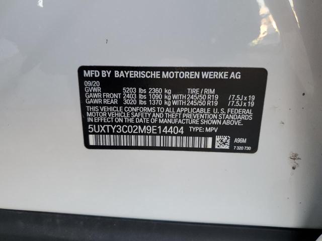 5UXTY3C02M9E14404 - 2021 BMW X3 SDRIVE3 WHITE photo 13