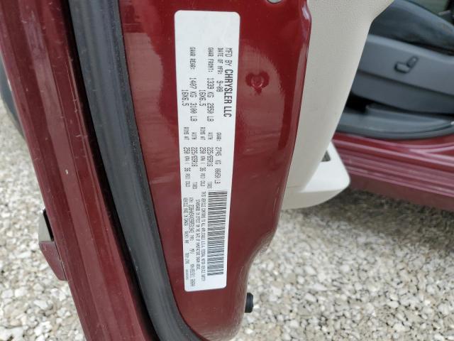 2D8HN54X29R531942 - 2009 DODGE GRAND CARA MAROON photo 13