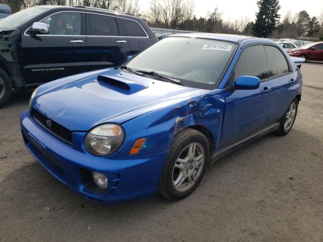 JF1GD29633H506052 - 2003 SUBARU IMPREZA BLUE photo 2