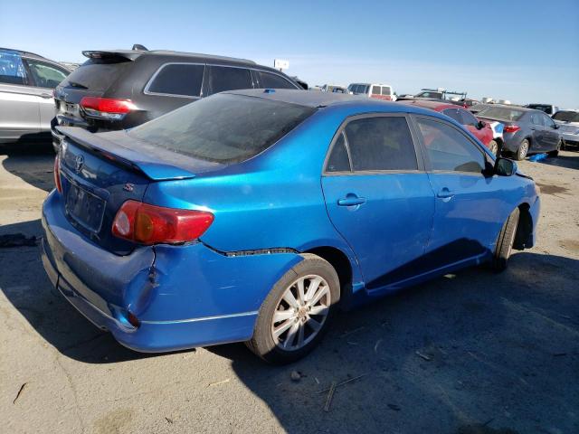 1NXBU4EE7AZ170547 - 2010 TOYOTA COROLLA BA BLUE photo 3