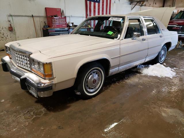 2FABP43F4FX168588 - 1985 FORD LTD CROWN TAN photo 1