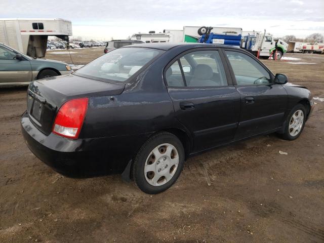 KMHDN45D13U554243 - 2003 HYUNDAI ELANTRA GL BLACK photo 3