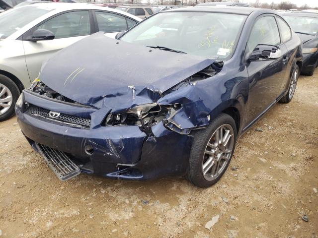 JTKDE3B76A0307522 - 2010 TOYOTA SCION TC BLUE photo 2