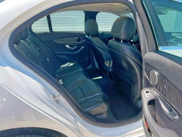 WDDWF4KB0HR233758 - 2017 MERCEDES-BENZ C 300 4MAT WHITE photo 6