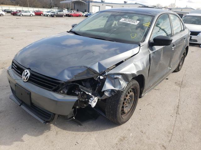 3VW2K7AJ0DM256965 - 2013 VOLKSWAGEN JETTA BASE Մոխրագույն լուսանկար 2