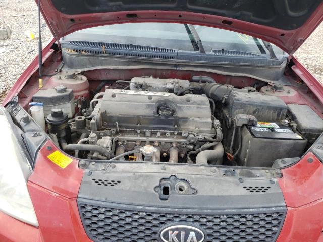 KNADE223996519285 - 2009 KIA RIO BASE RED photo 7