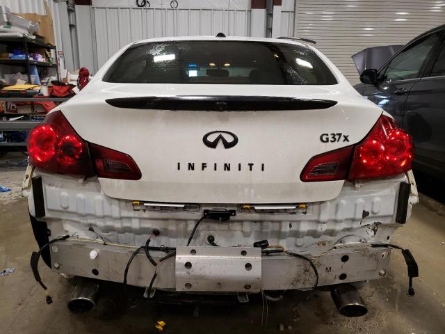 JN1CV6AR0DM769825 - 2013 INFINITI G37 WHITE photo 6