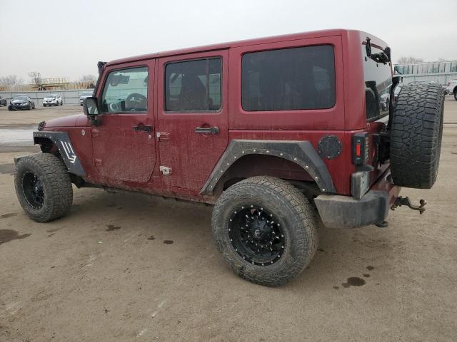 1C4HJWEG6CL272810 - 2012 JEEP WRANGLER U MAROON photo 2