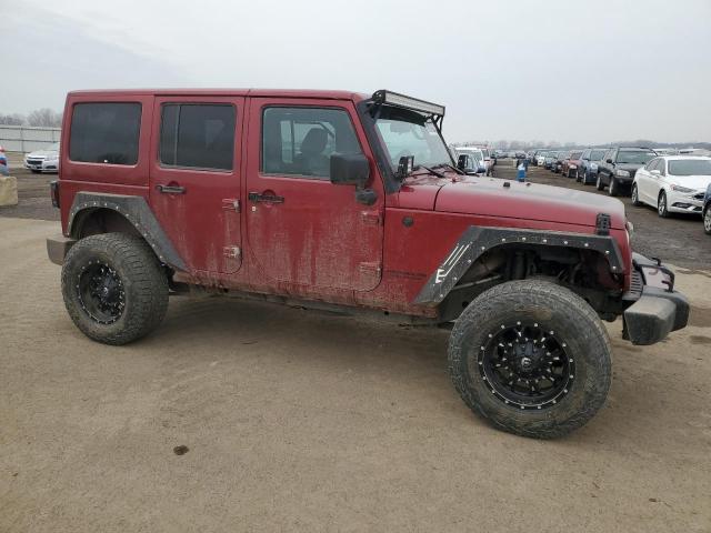1C4HJWEG6CL272810 - 2012 JEEP WRANGLER U MAROON photo 4