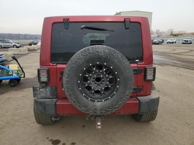 1C4HJWEG6CL272810 - 2012 JEEP WRANGLER U MAROON photo 6