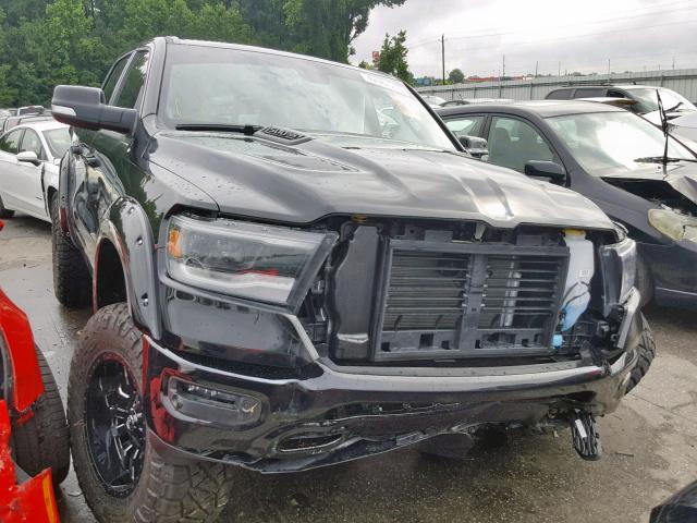 1C6SRFJT9KN671352 - 2019 RAM 1500 LARAM BLACK photo 1