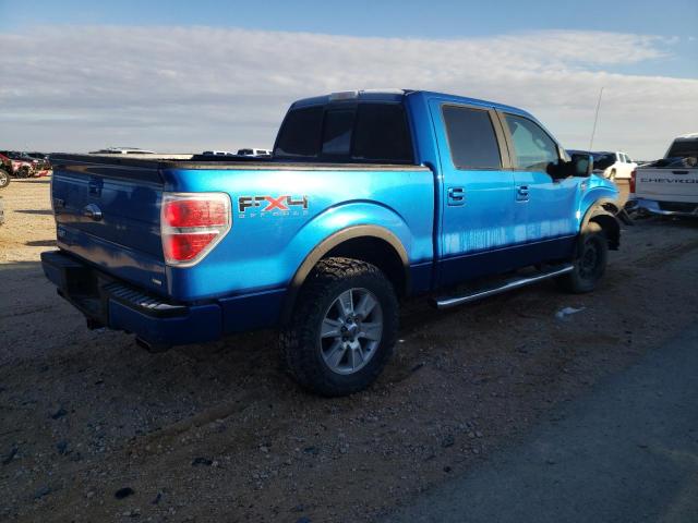 1FTFW1EV0AFD54814 - 2010 FORD F150 SUPER BLUE photo 3