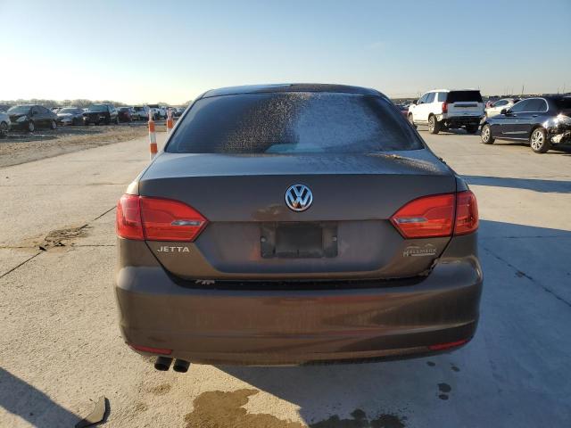 3VW2K7AJ9EM225845 - 2014 VOLKSWAGEN JETTA BASE BROWN photo 6