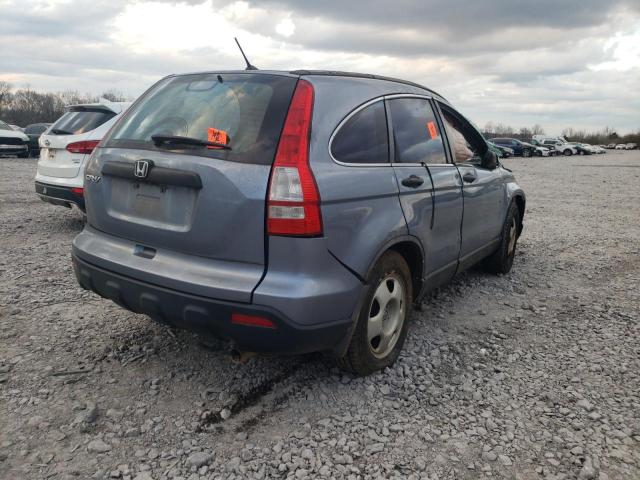 JHLRE38347C043079 - 2007 HONDA CR-V LX BLUE photo 4